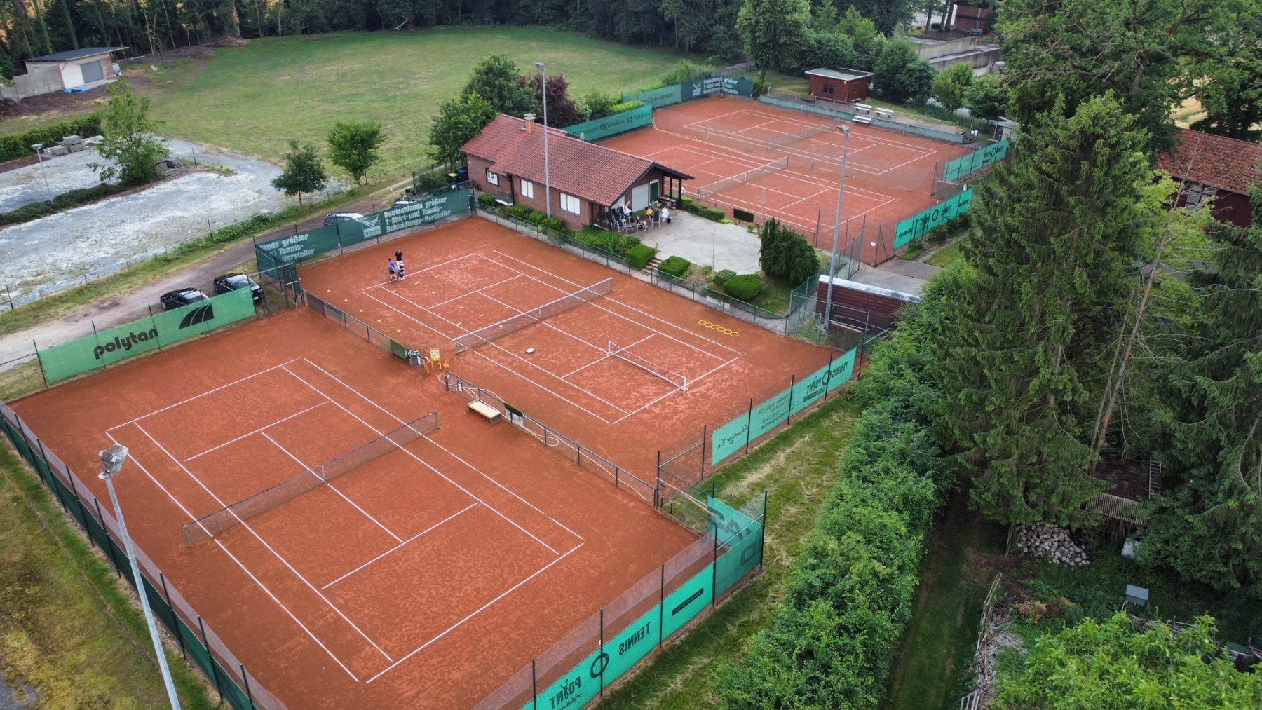 Tennisplatz Tennisturnier